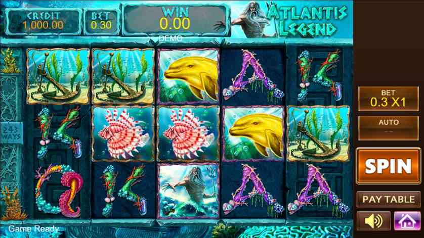 Spielen Sie Legend of Atlantis kostenlos im Demo Mode von Platipus