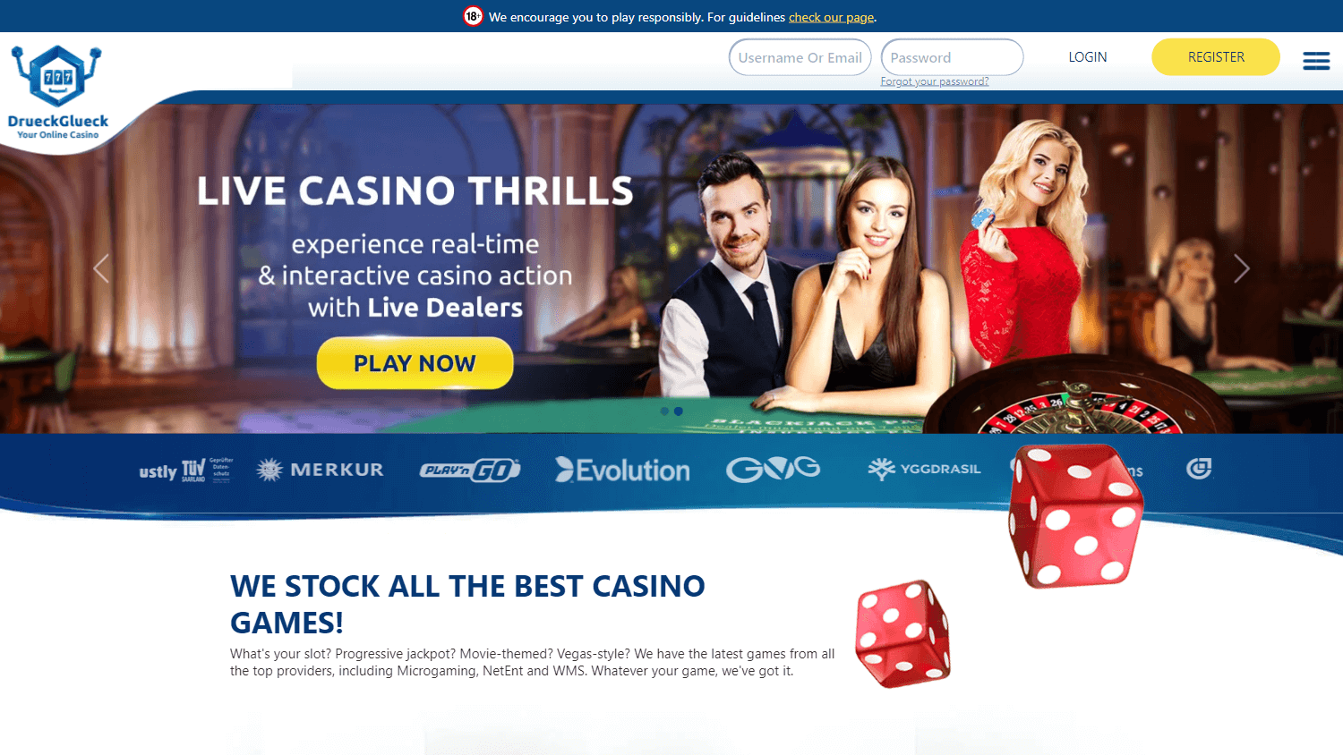 drueckglueck_casino_uk_homepage_desktop