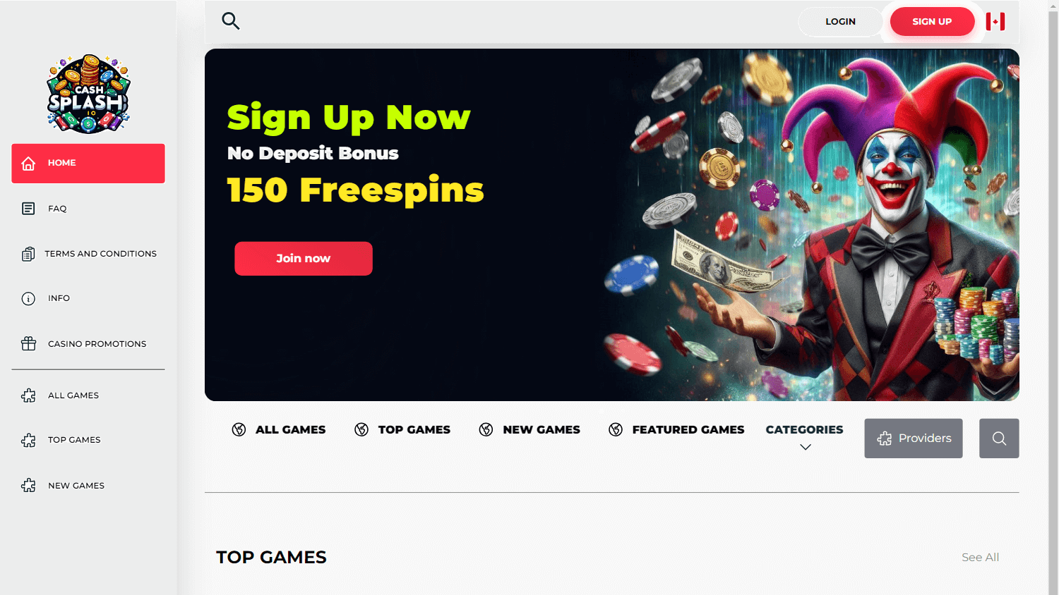 cashsplash_casino_homepage_desktop