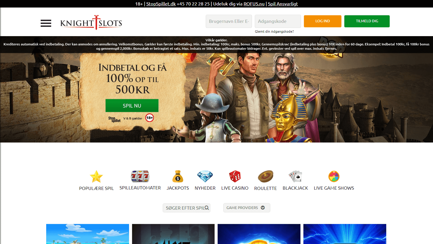 knightslots_casino_dk_homepage_desktop