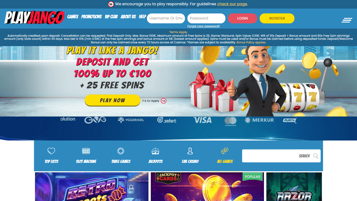 playjango_casino_uk_homepage_desktop
