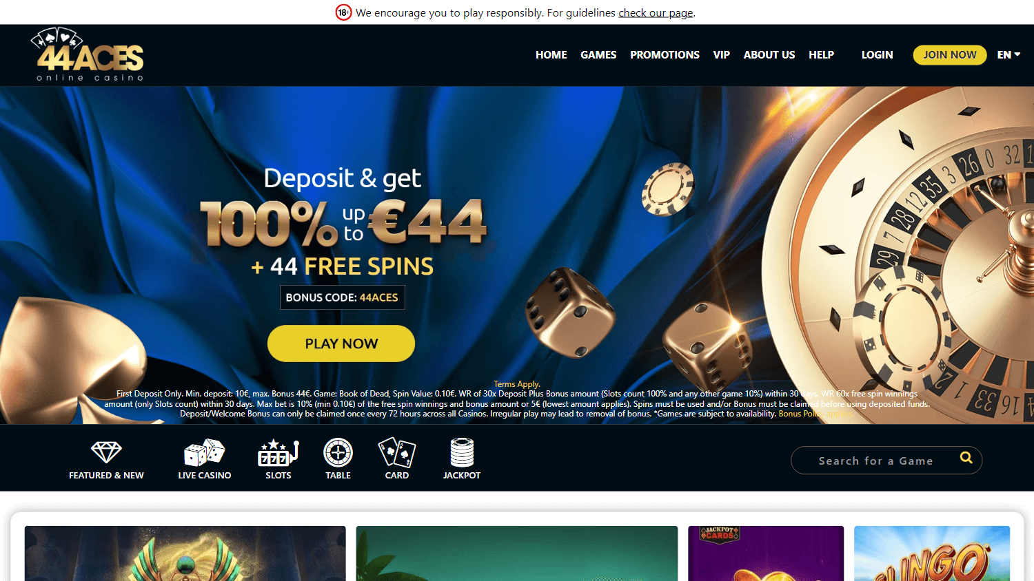 44aces_casino_uk_homepage_desktop