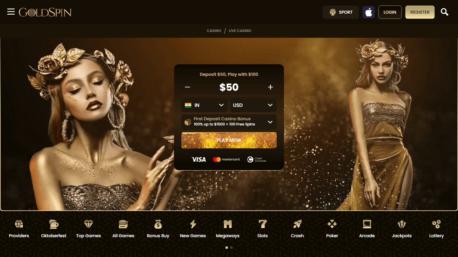 goldspin_casino_homepage_desktop