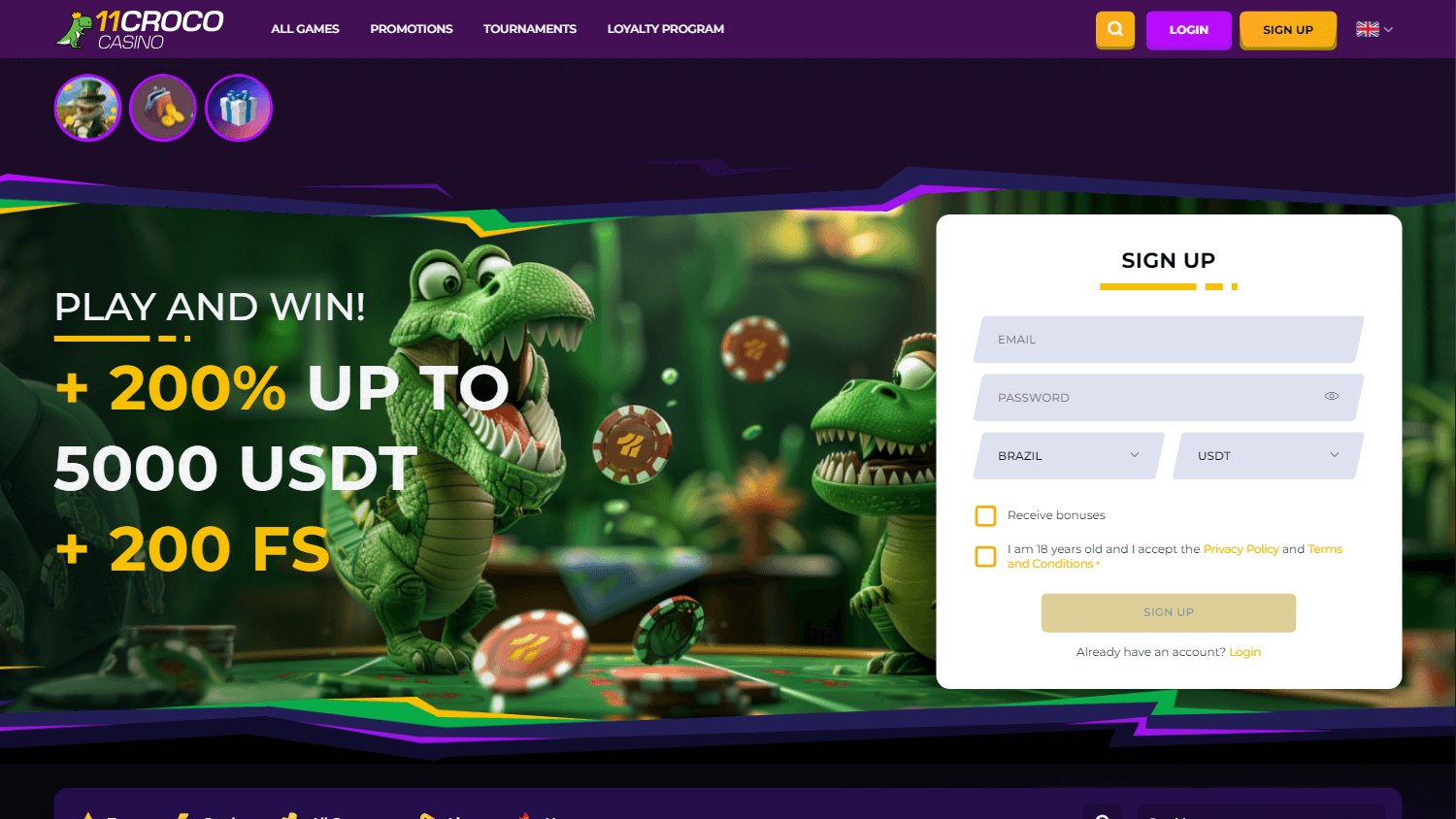 11croco_casino_homepage_desktop