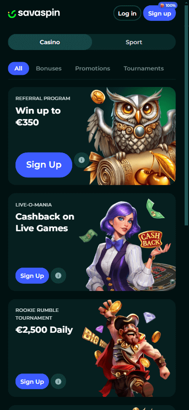 savaspin_casino_promotions_mobile