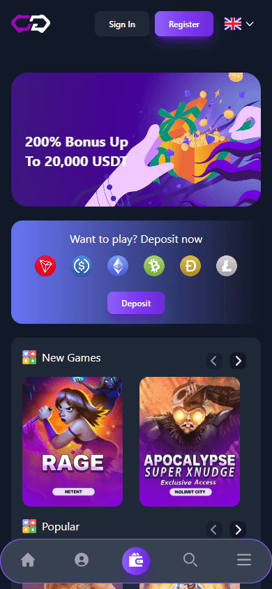 Crypto-Game.io_Casino_homepage_mobile