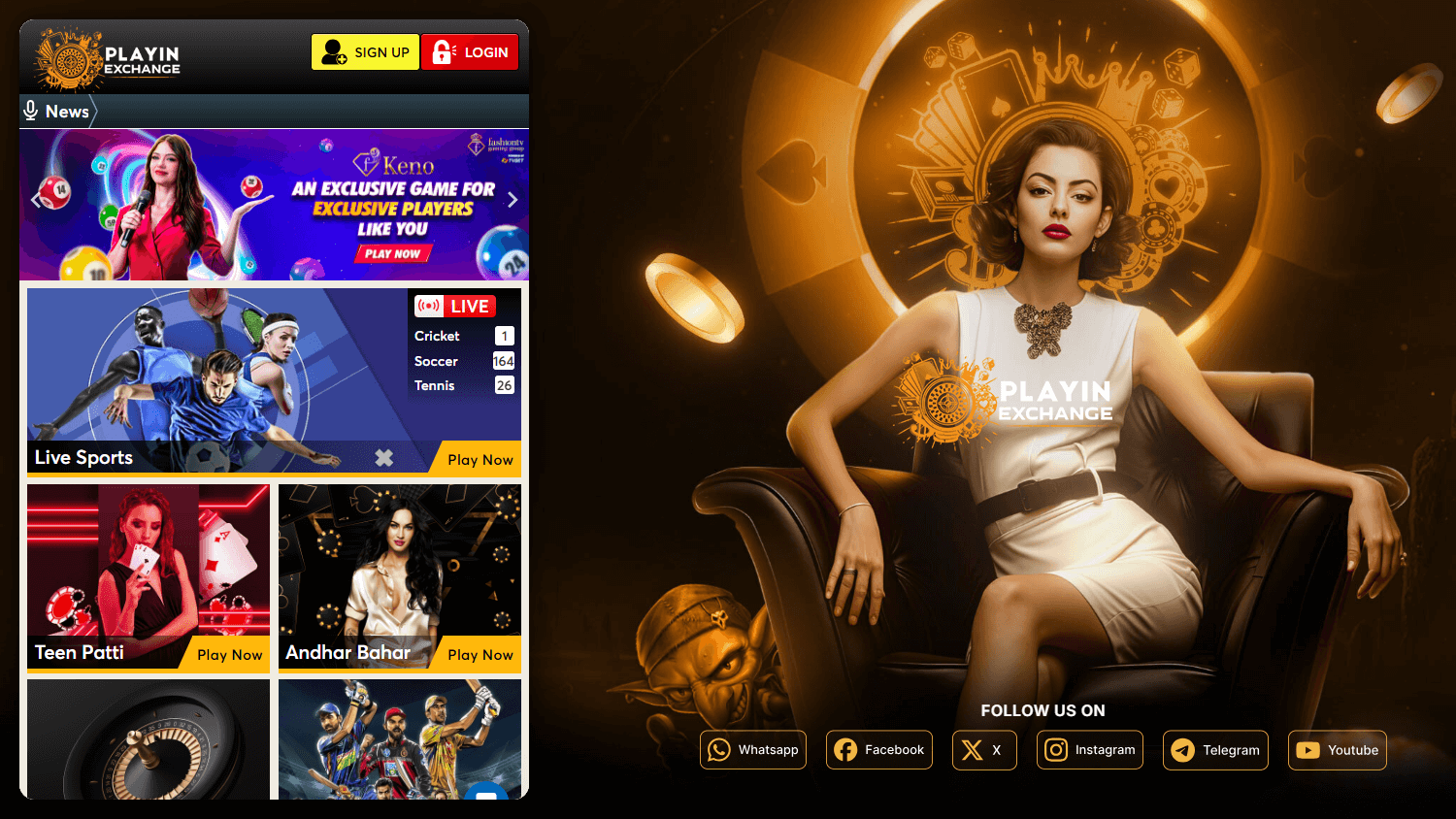 PlayInExchange_Casino_homepage_desktop