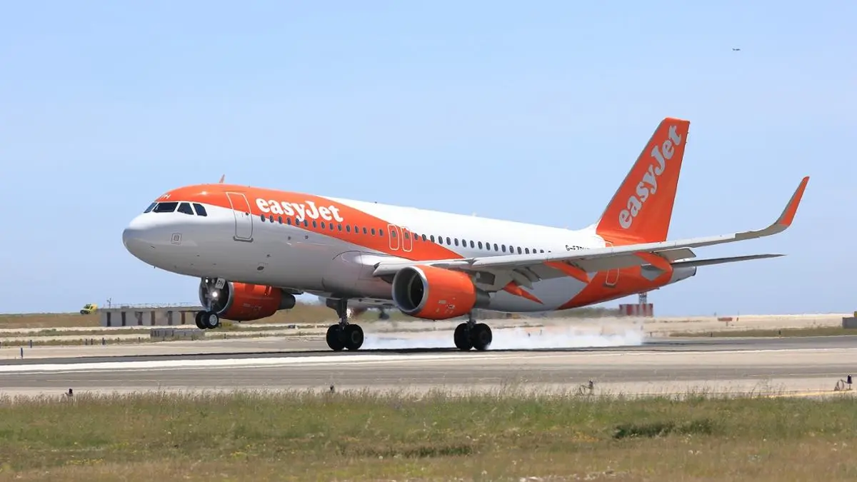 An easyJet plane