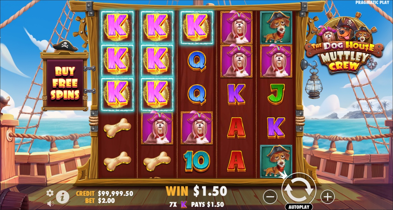 The Dog House Muttley Crew - base game win