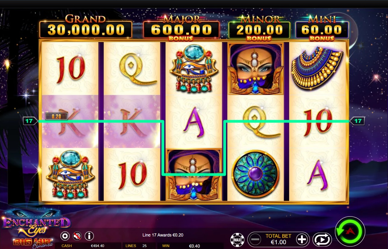 Enchanted Eyes slot win