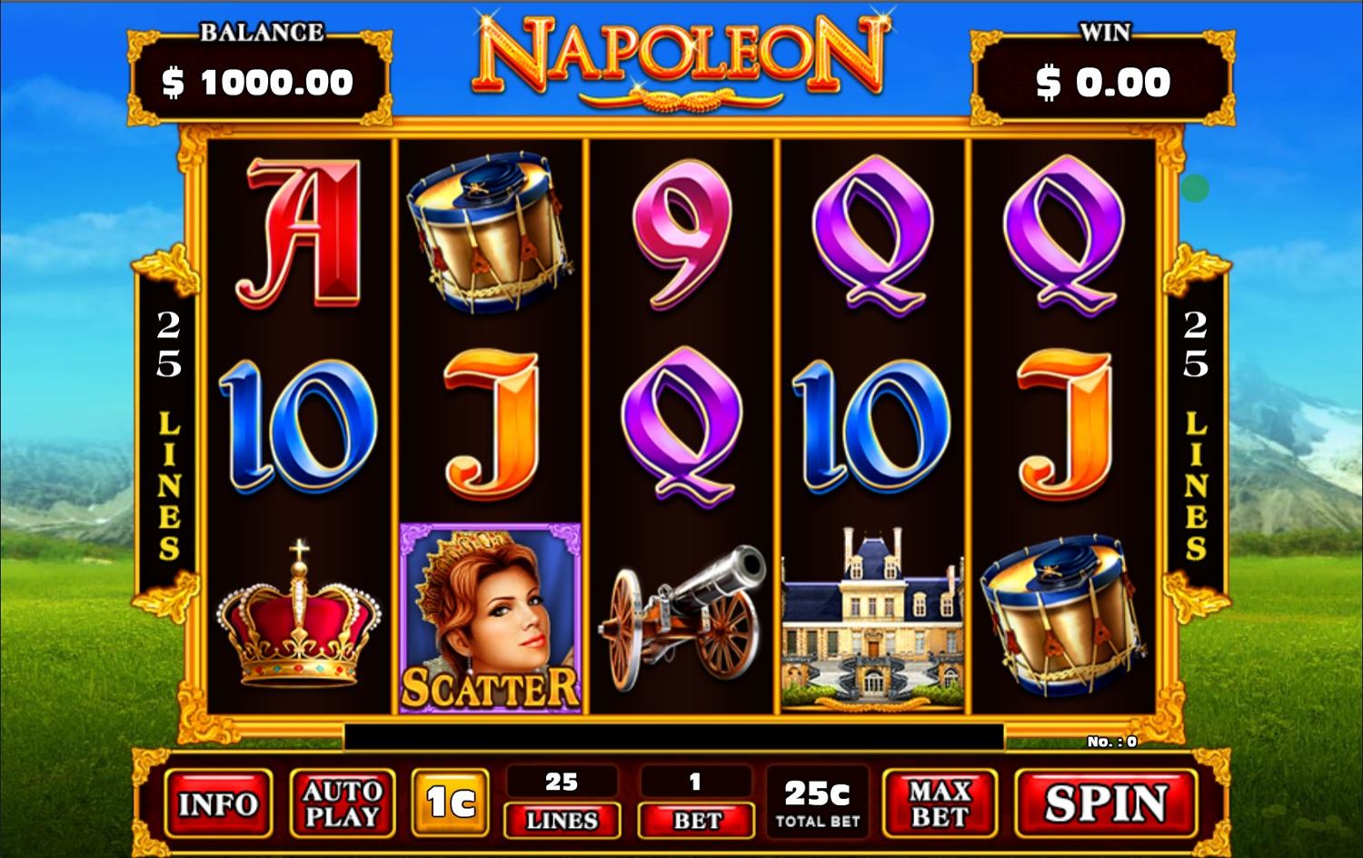 exclusif Napoleon Casino tours bonus publicité en Belgium